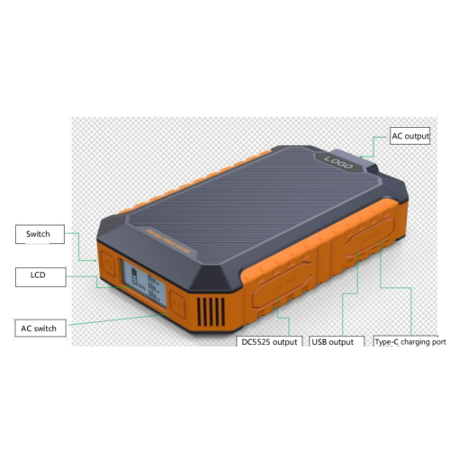 Bateria de ferro de lítio Central elétrica portátil 100W